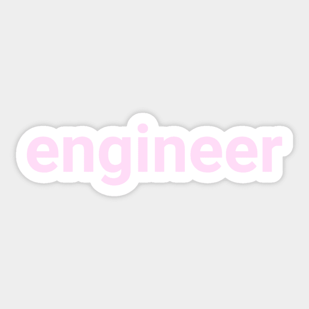 engineer light pink Sticker by emilykroll